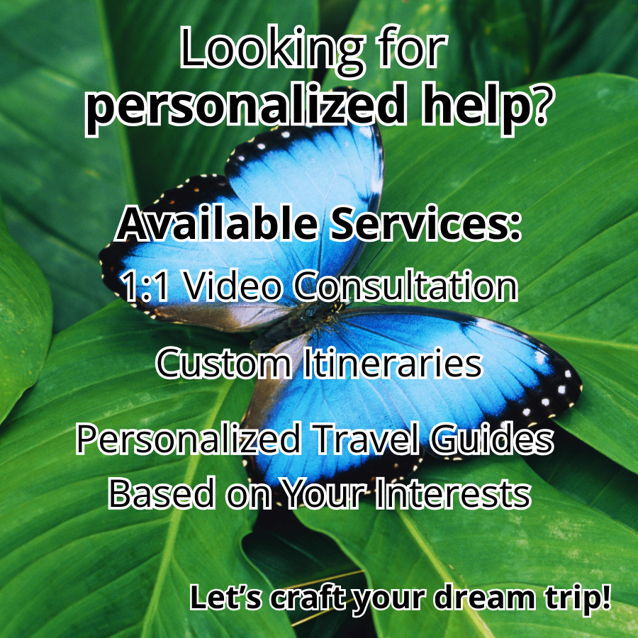 Costa Rica Travel Planning Services for a Personalized Trip based on your interests and Needs, by a local expert