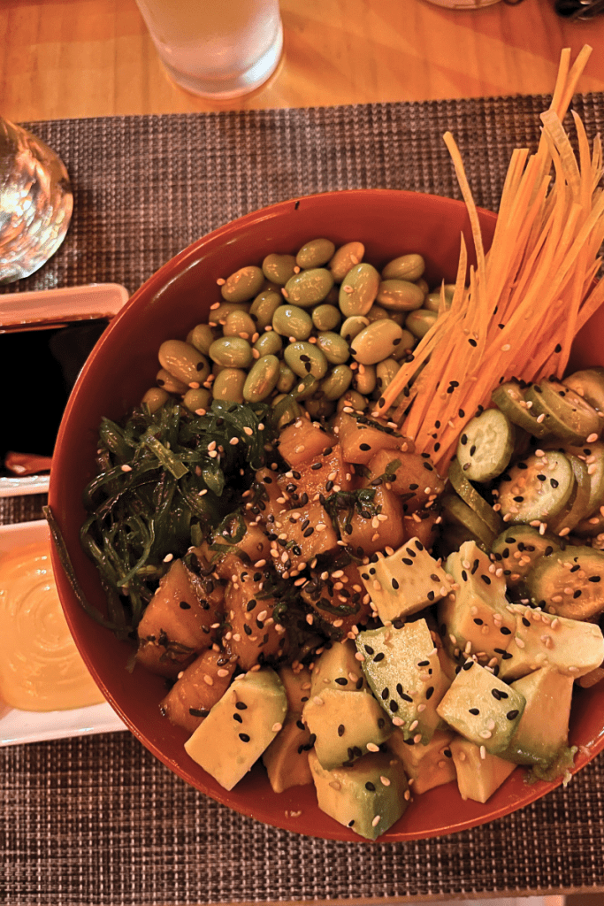 Curiol Longue is a bit off the beaten path, but it's a great option for sushi! They specialize in sushi and Asian fusion. It is a great place to come after dark. They have the dining area lit up with gorgeous hanging lanterns which creates the perfect ambiance for a date night.