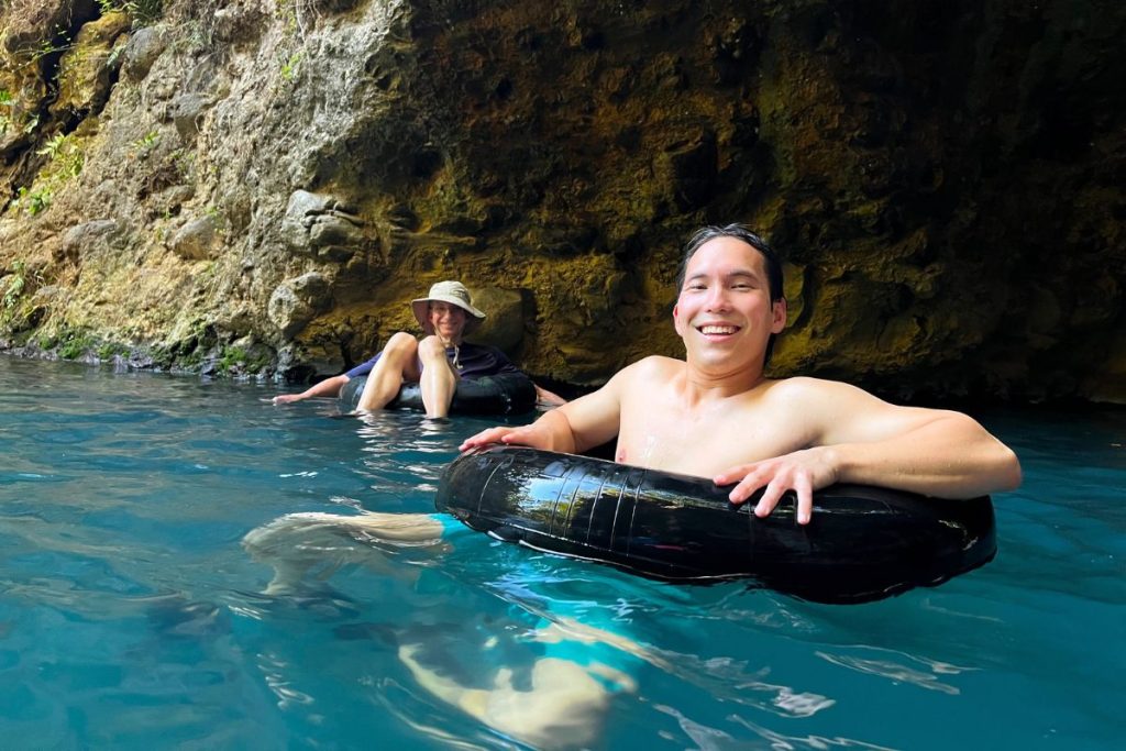 Rent an inner tube at Poza Los Coyotes for only $2!