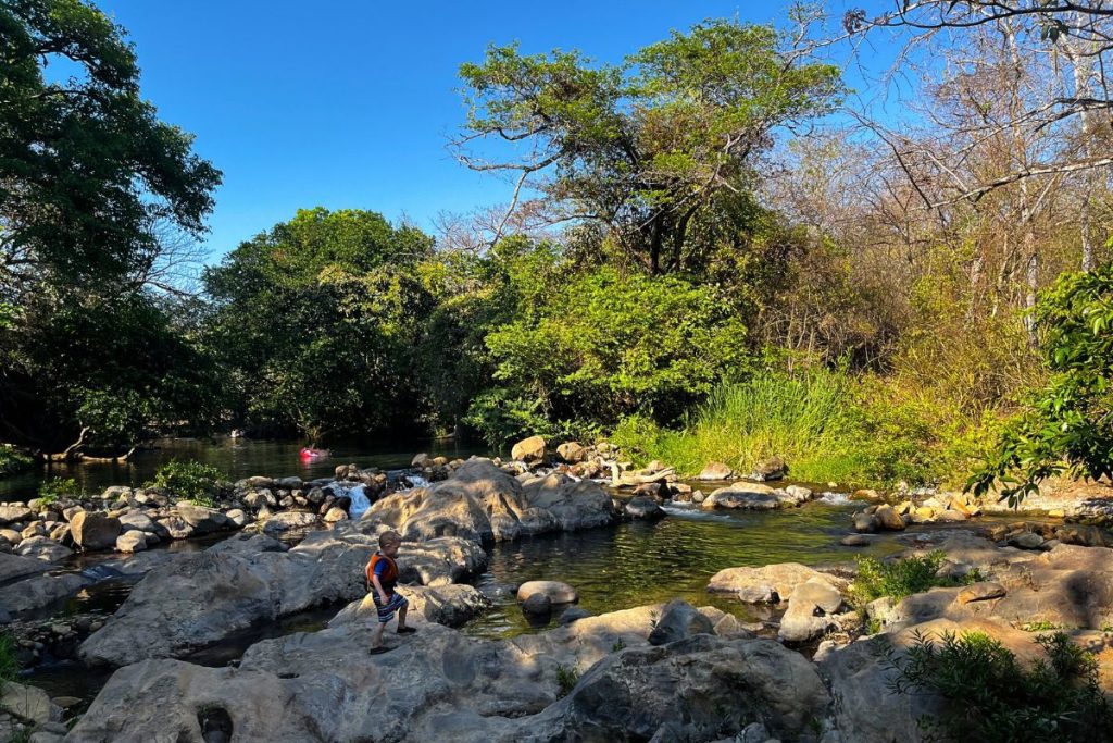 Series of natural pools at Poza Los Coyotes.