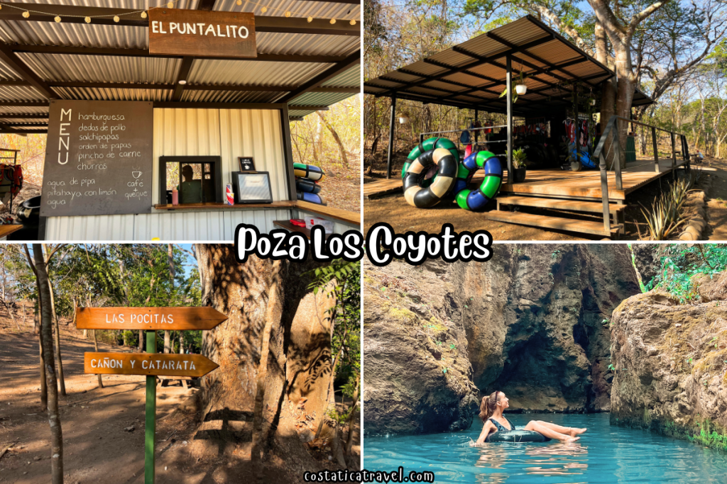 Poza Los Coyotes is a hidden gem in Guanacaste, Costa Rica with beautiful turquoise pools, waterfalls, canyons and more!